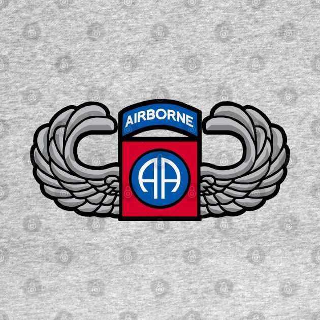 82nd Airborne Jump Wings by Trent Tides